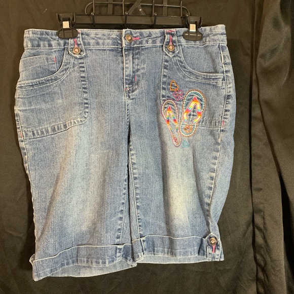 Total Girl 14.5 Plus Girls Shorts Denim - Picture 1 of 3